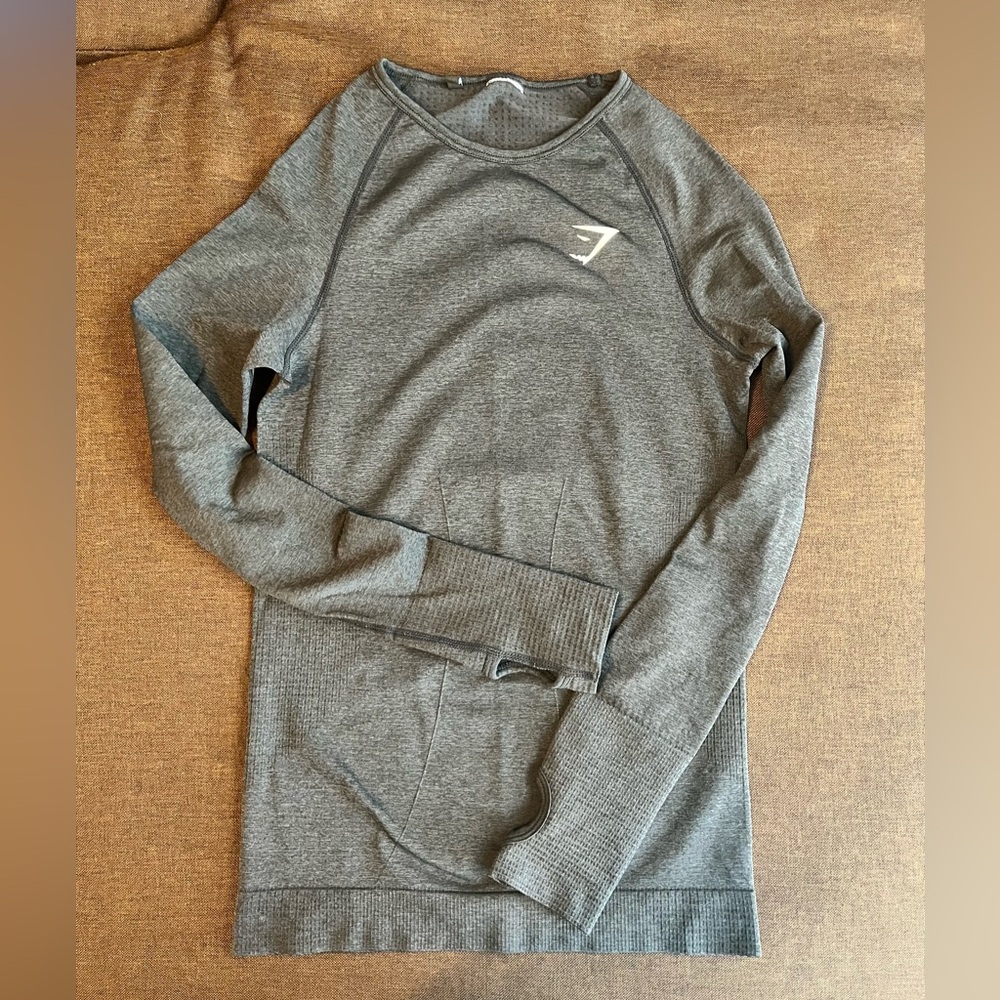 Gymshark Gray Long Sleeve Top